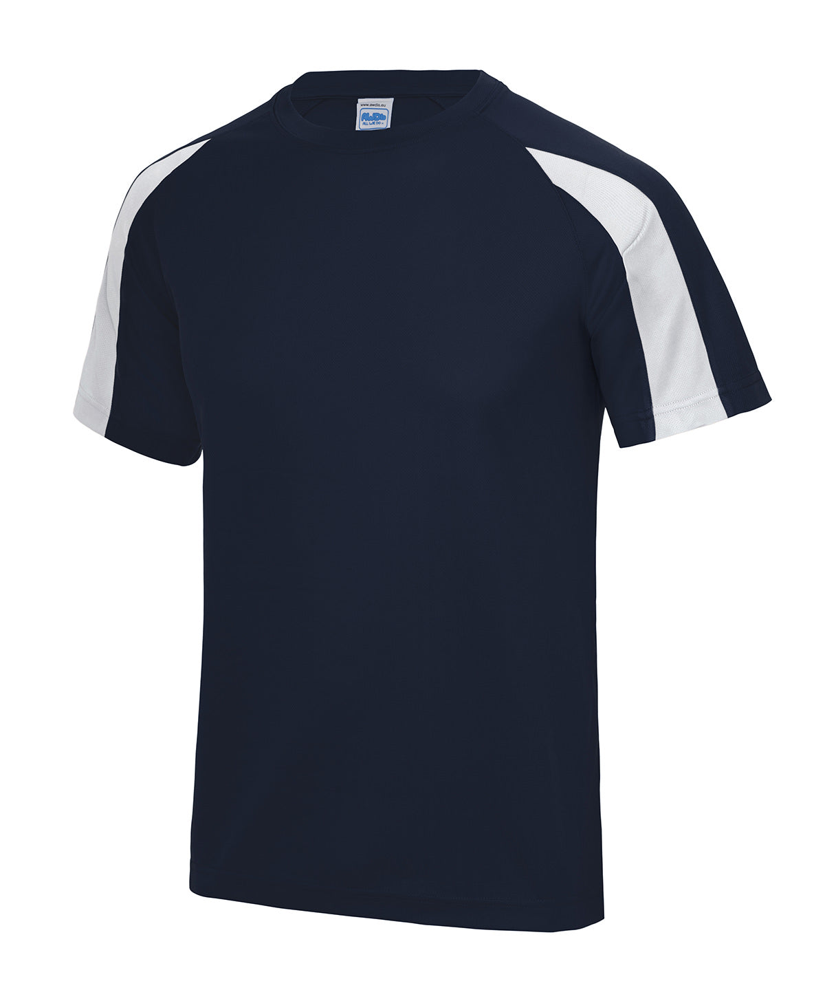 WORKWEAR SAMPLE SALE 2024 -  JC03J Awdis Kids Contrast Tshirt - Navy/White - Size 12/13