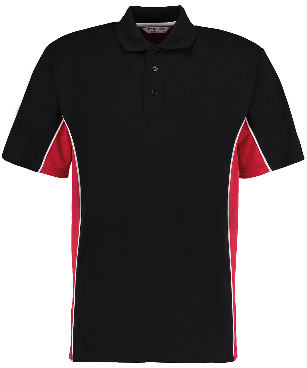WORKWEAR SAMPLE SALE 2024 - KK475 Gamegear Unisex Polo - Black and Red - Size Medium
