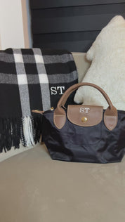 Black Friday Bundle Black Mini Grab Tote and Scarf Personalised Price: £44 NOW £32!