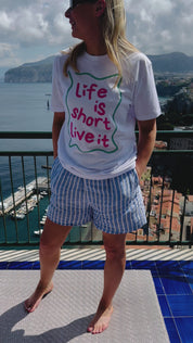 Live is short live it Regular fit  T-shirt