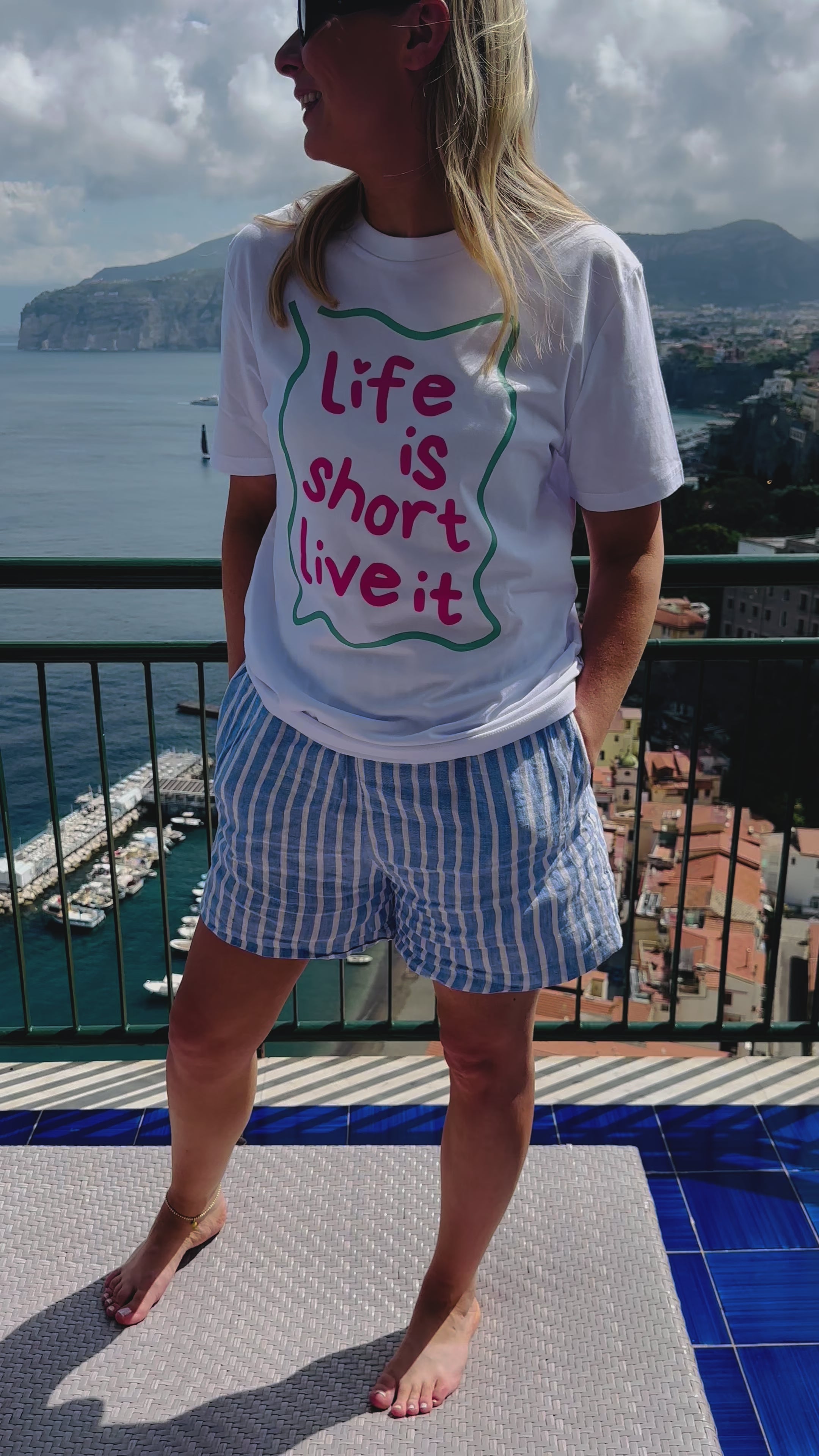 Live is short live it Regular fit  T-shirt