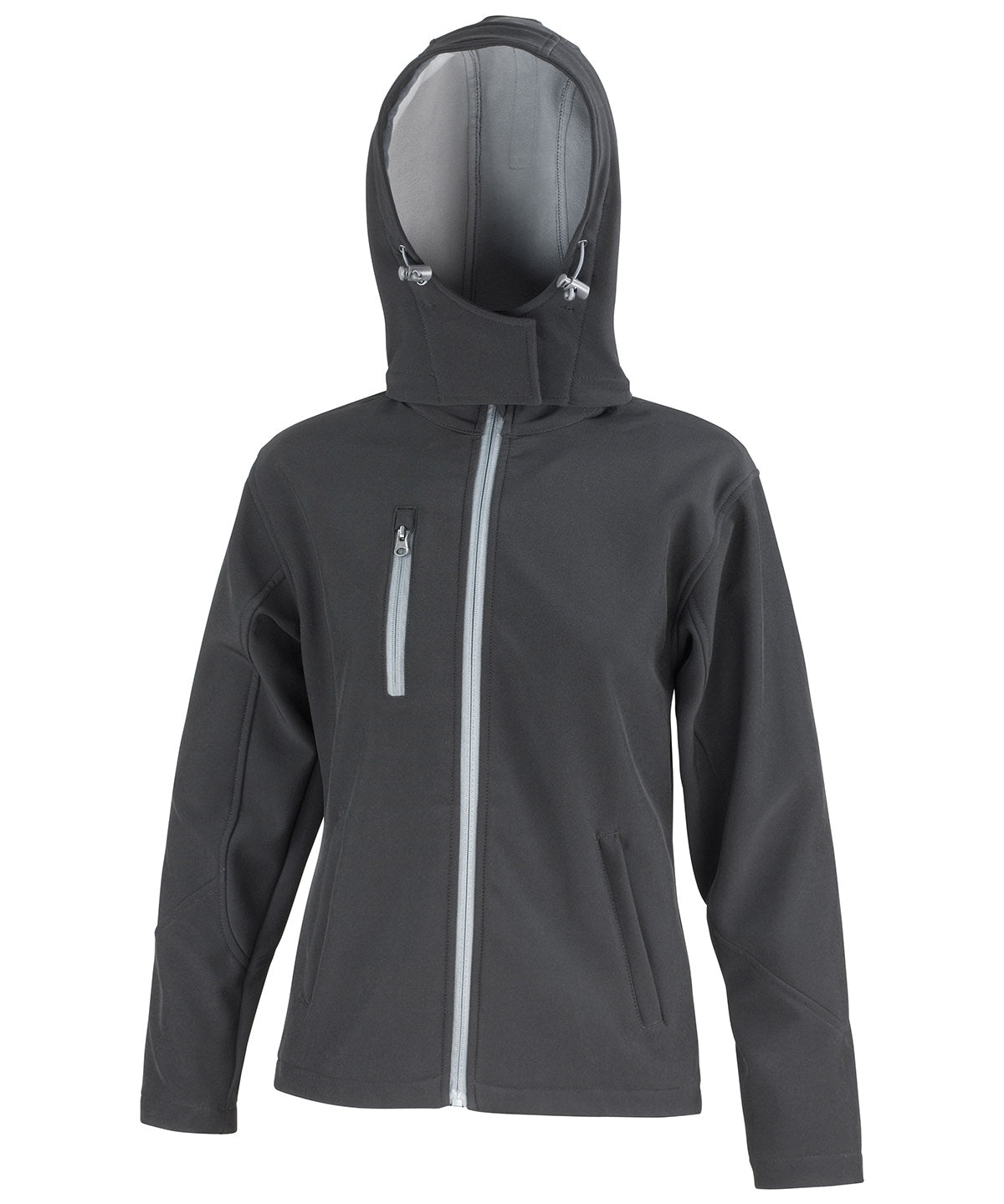 WORKWEAR SAMPLE SALE 2024 -  R230F Result Ladies Fit Softshell Jacket - Black/Grey- Size XL