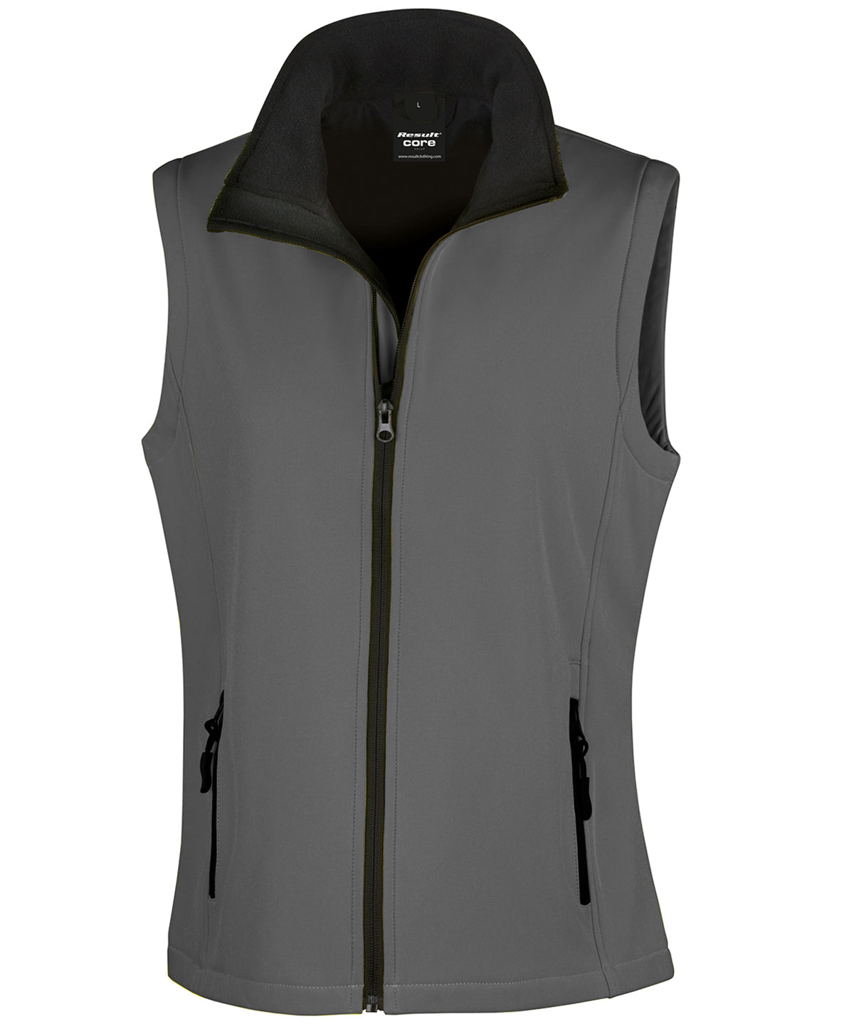WORKWEAR SAMPLE SALE 2024 - R232F Result Ladies Fit Softshell Gilet - Grey - Size Medium