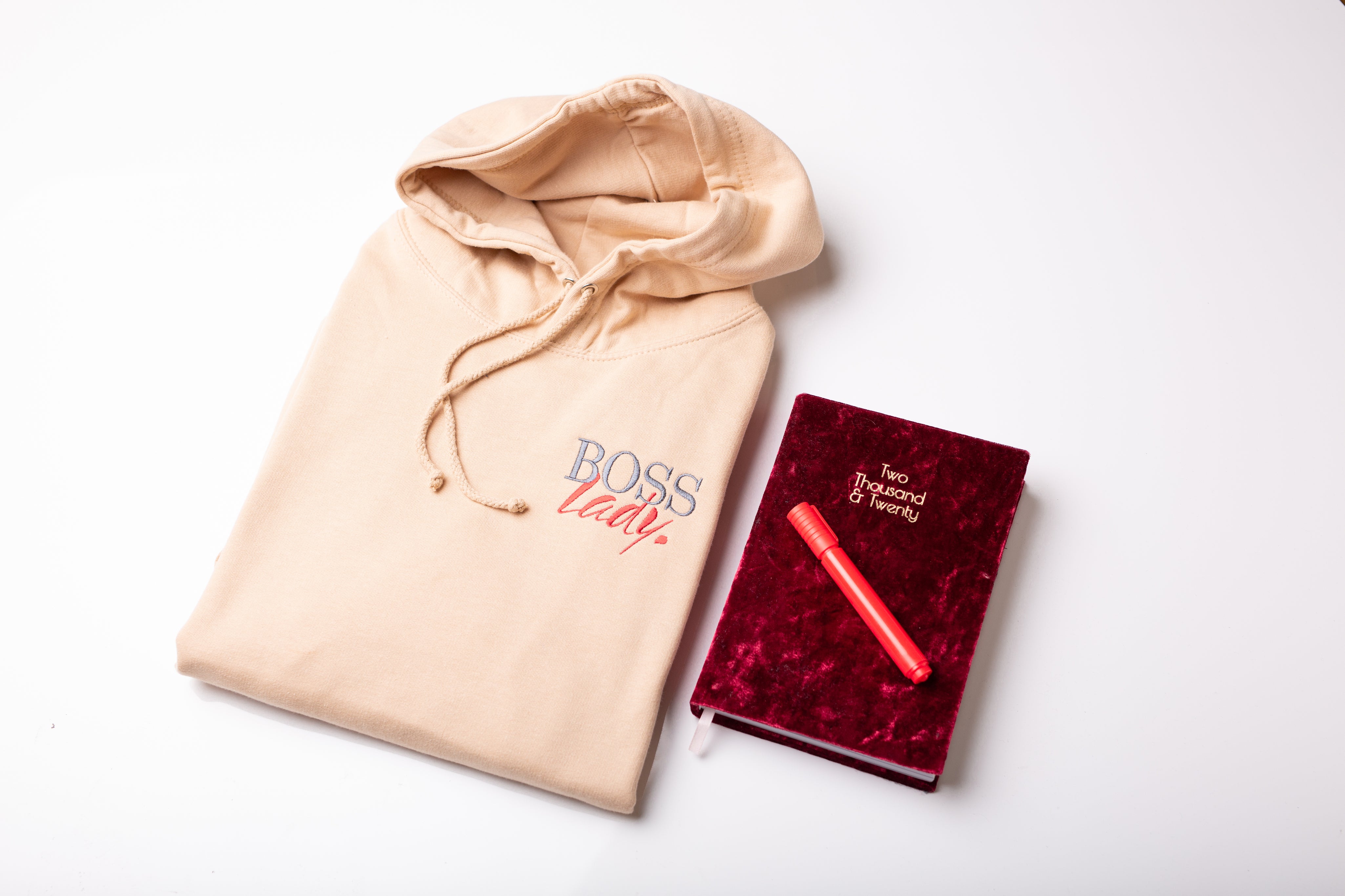Boss Lady Hoodie With Diary | Ted & Stitch