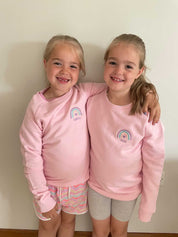 Rainbow Sweaters In Pink | Ted & Stitch