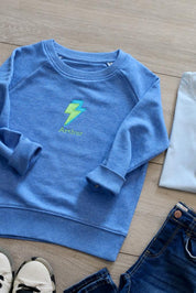 Personalised Lightening Bolt Kids T-shirt or Sweater