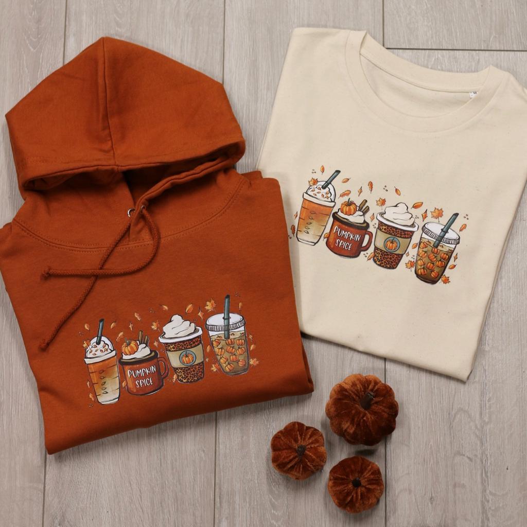 Autumn Coffee Cups Hoodie, Sweater or T-shirt