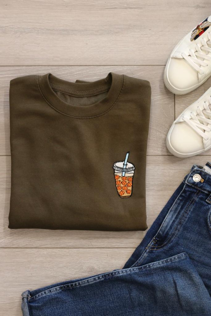 Pumpkin Iced Coffee Sweater