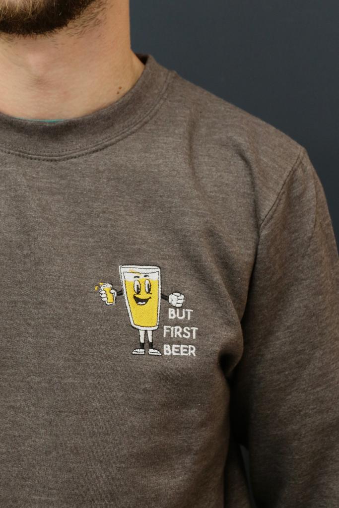Cartoon Beer Sweatshirt or T-shirt