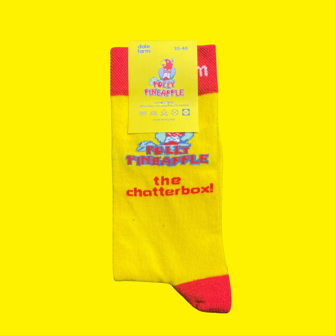 'Polly Pineapple' Socks | Dale Farm x Ted & Stitch