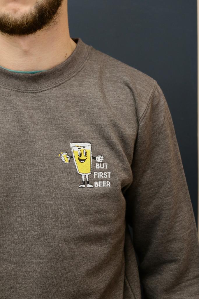 Cartoon Beer Sweatshirt or T-shirt