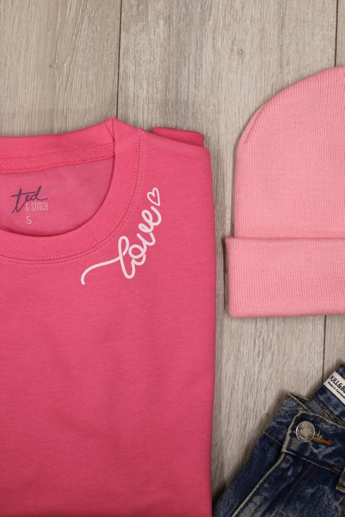 Love Collar Sweatshirt