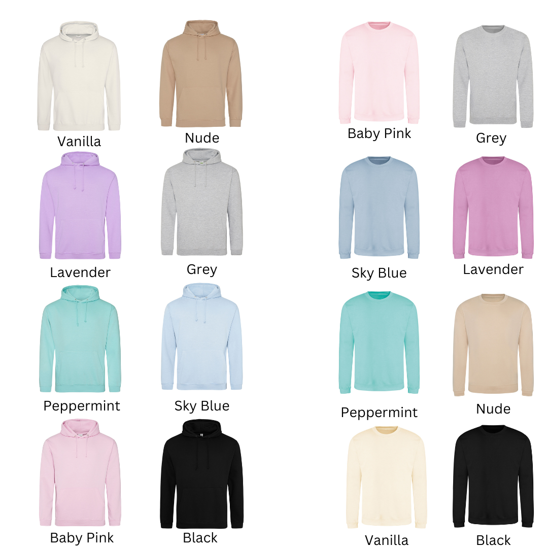 Nude 2025 color hoodies