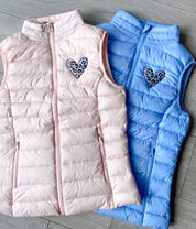 Blue And Pink Gilet | Ted & Stitch