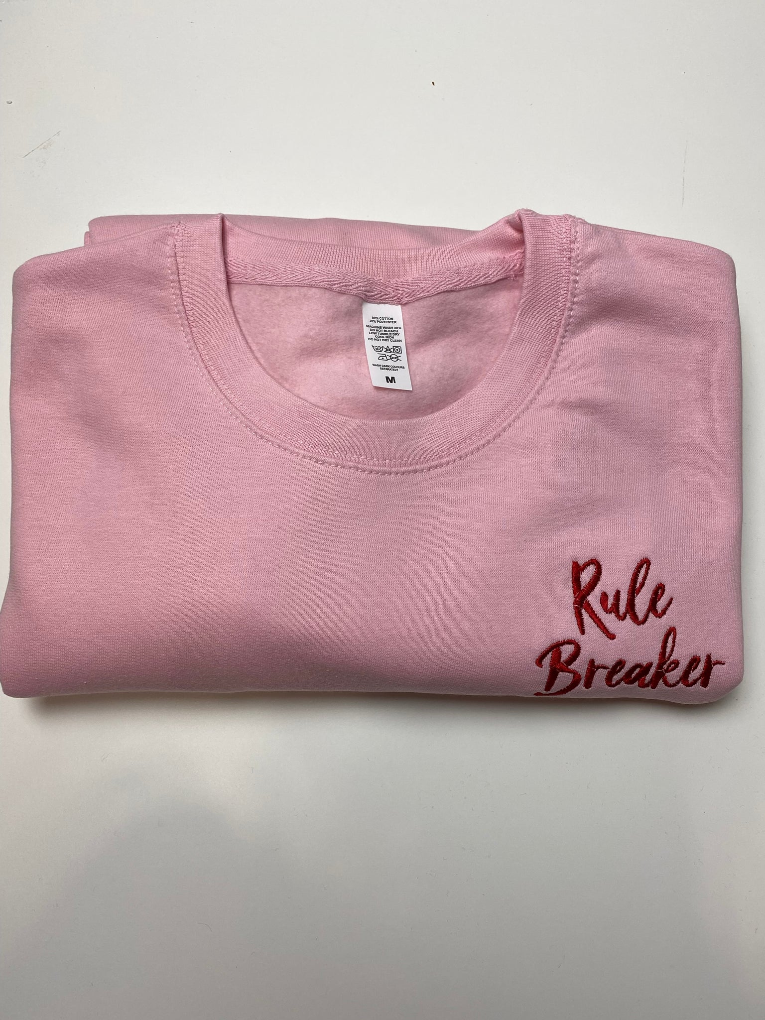 Pink Ruler Breaker Sweatshirt | Ted & Stitch 