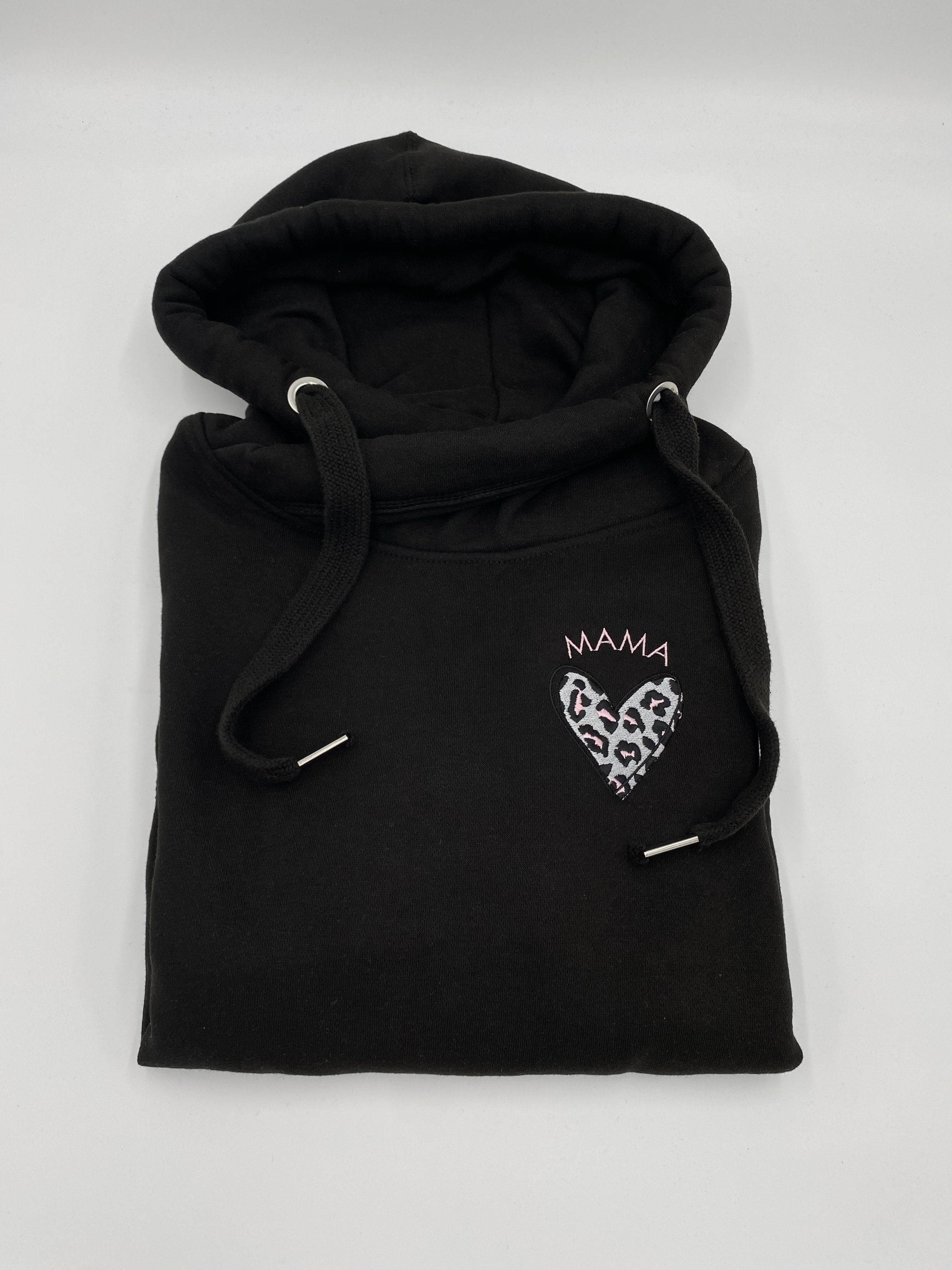 Black CrossNeck Hoodie | Ted & Stitch