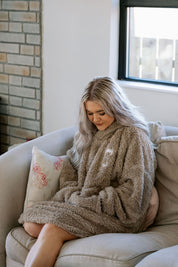 Personalised Oversized Teddy Fleece Hoodie
