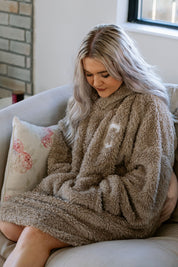 Personalised Oversized Teddy Fleece Hoodie