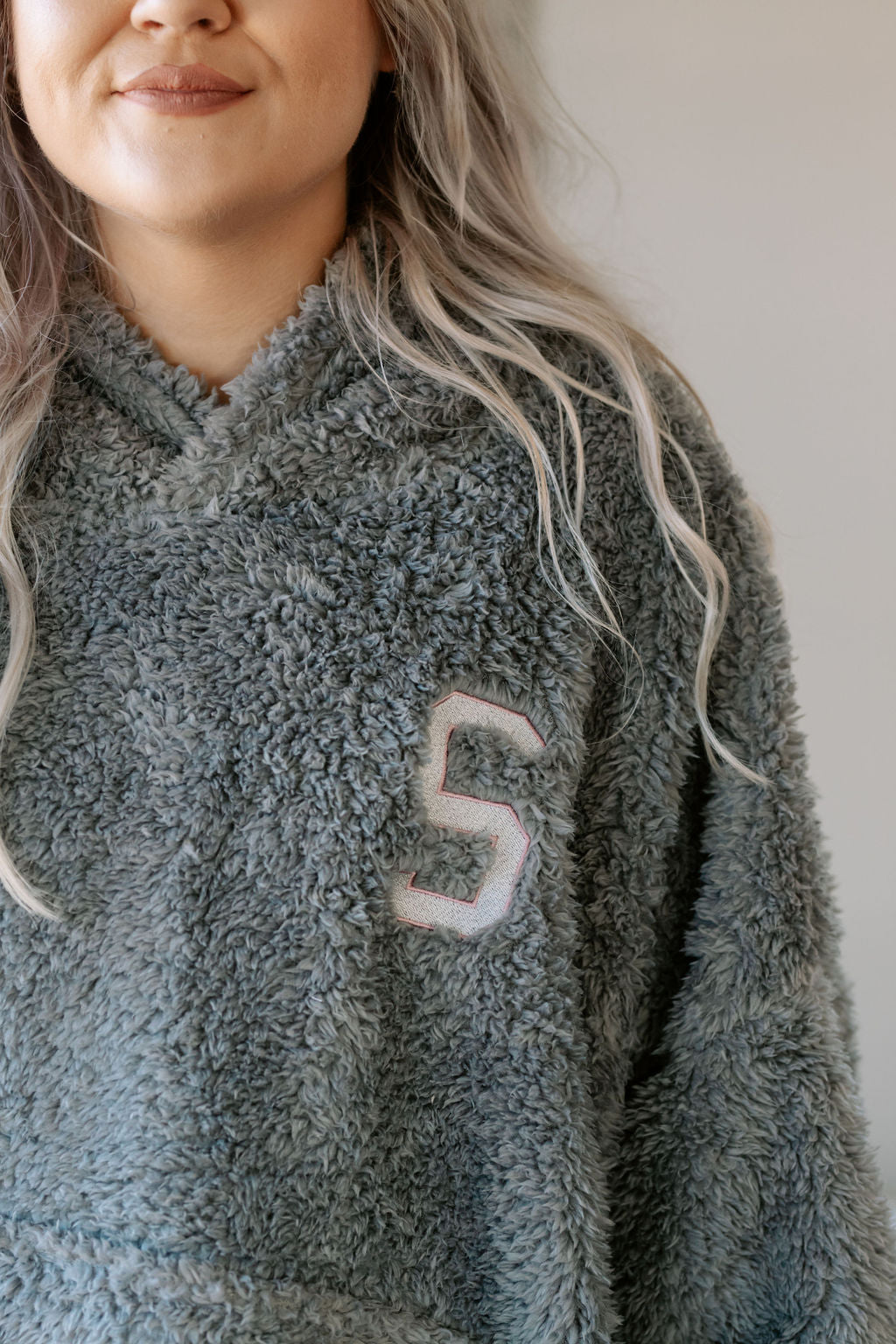 Personalised Oversized Teddy Fleece Hoodie