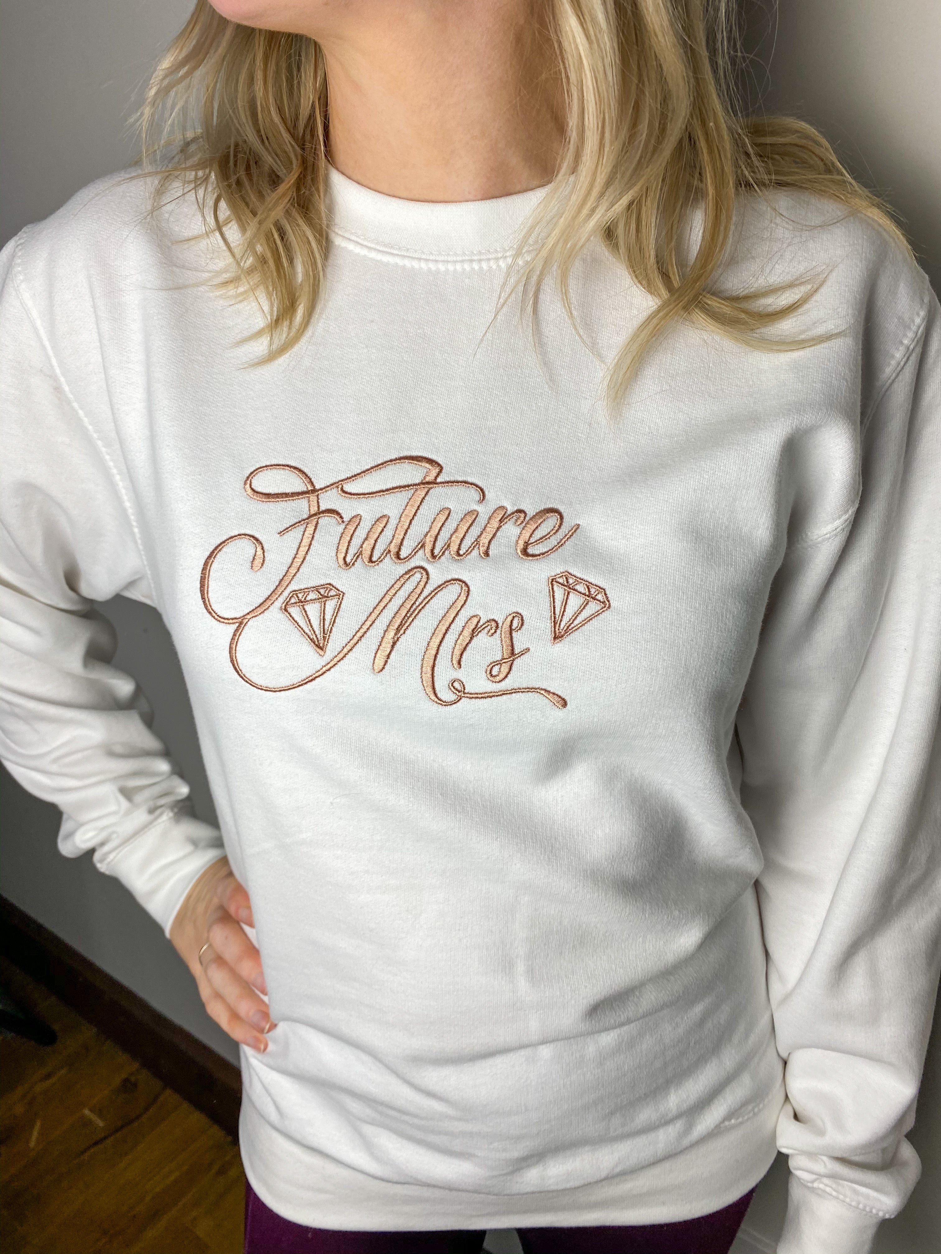 Future Mrs Sweater On Sarah | Ted & Stitch