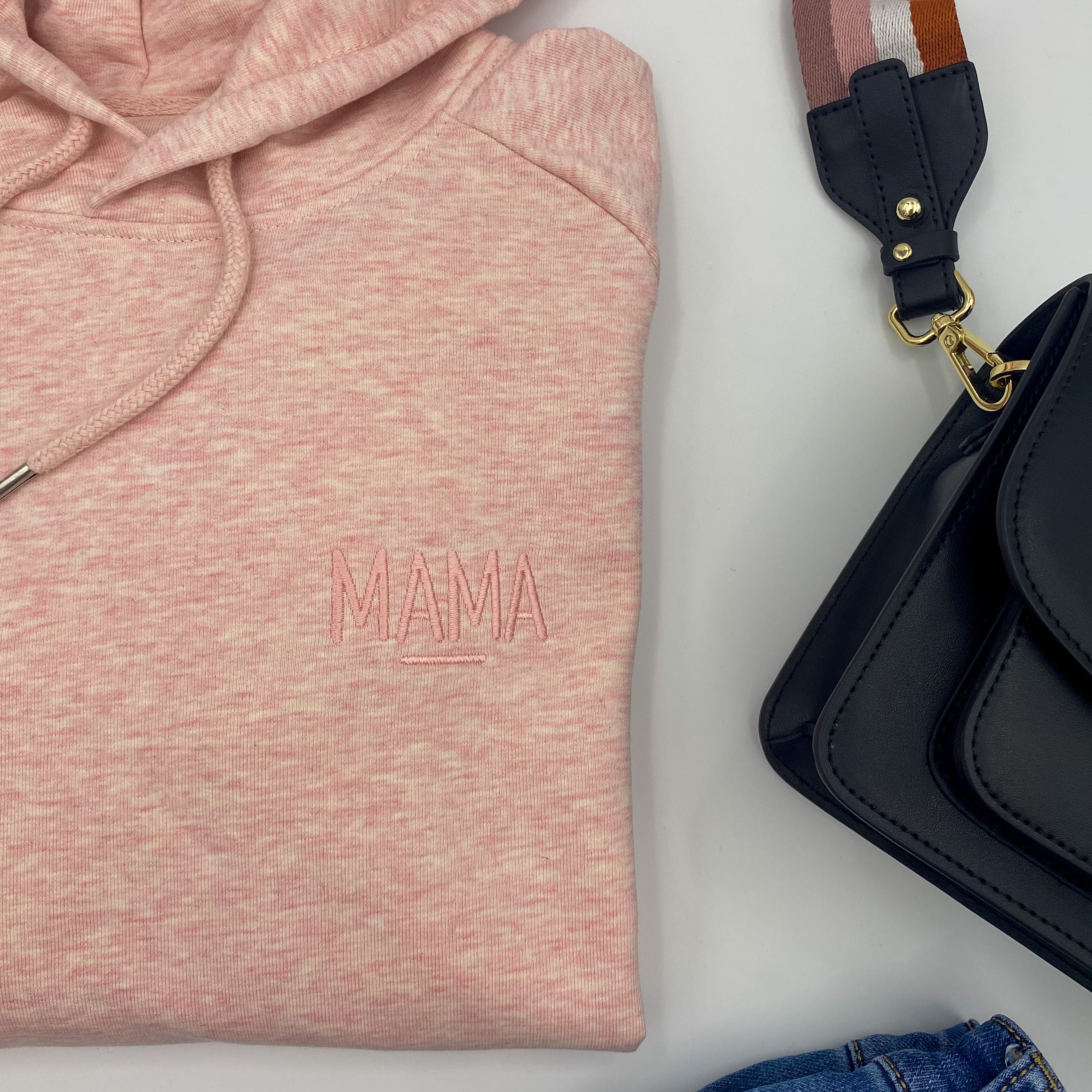 Pink Premium Mama Hoodie | Ted & Stitch
