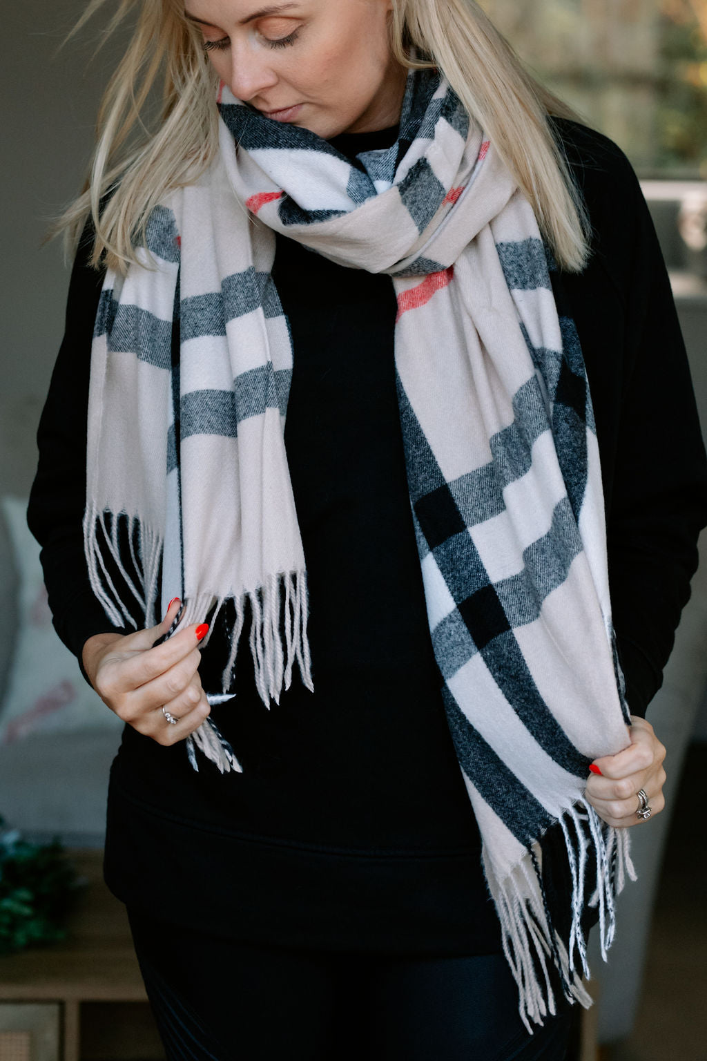 Classic Check Trudy Personalised Scarf