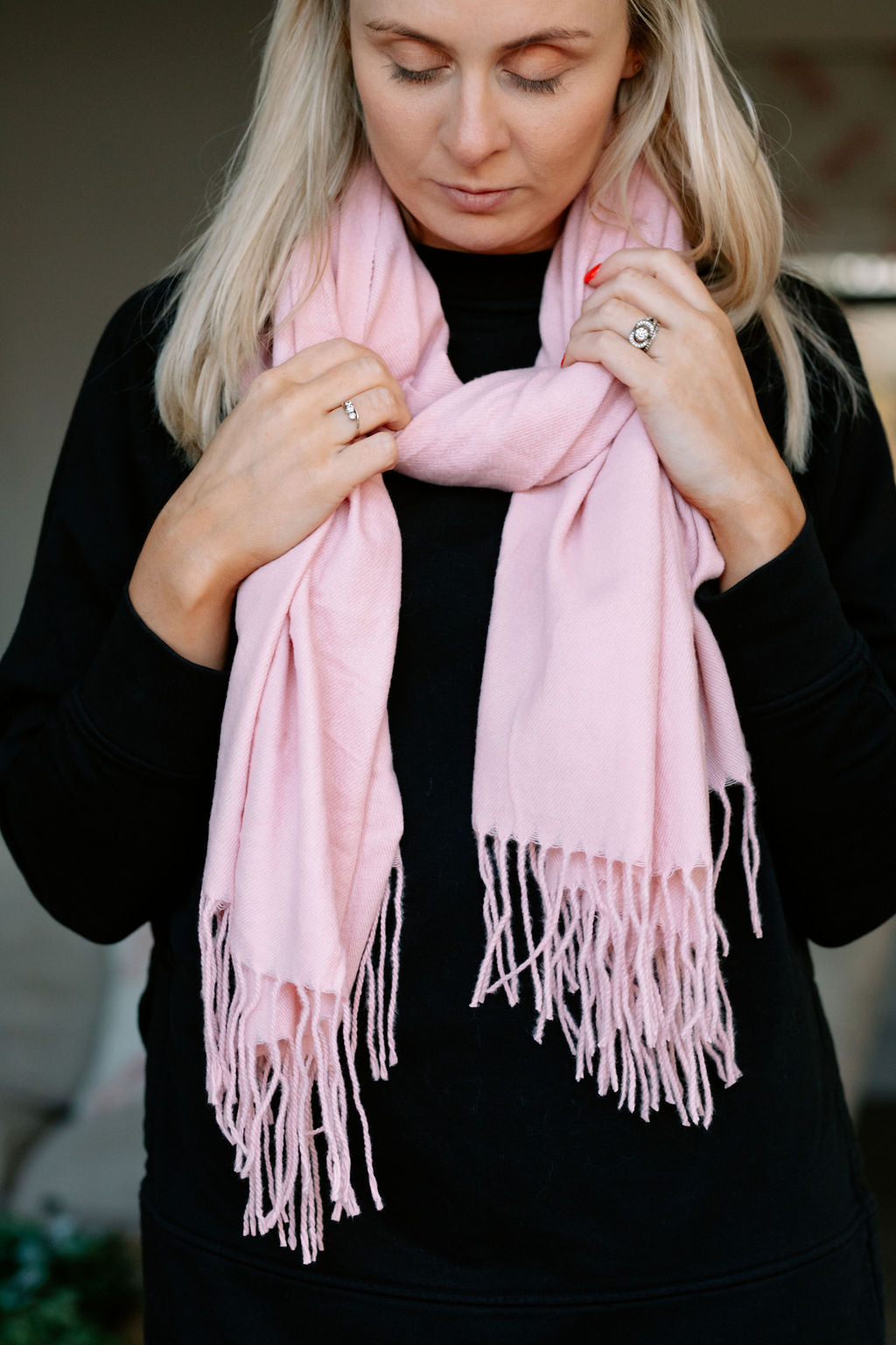 SAMPLE SALE Classic Pink Personalised Scarf