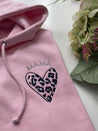 Pink Heart Hoodie | Ted & Stitch