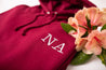 Adult Monogrammed Hoodie With Flowers | Ted & Stitch
