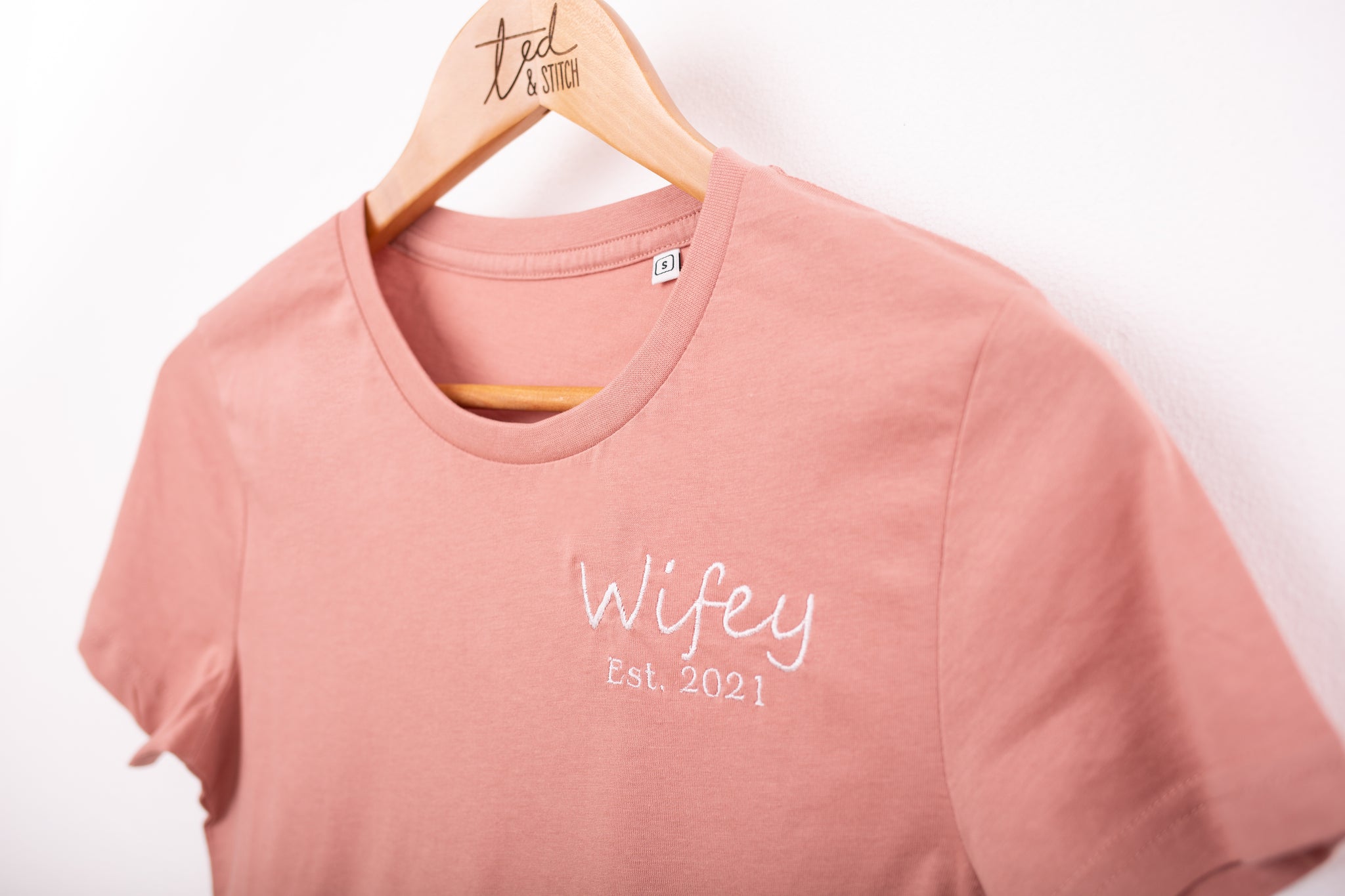 Wifey Est T-Shirt | Ted & Stitch 
