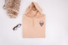 Nude Heart Hoodie Close Up | Ted & Stitch