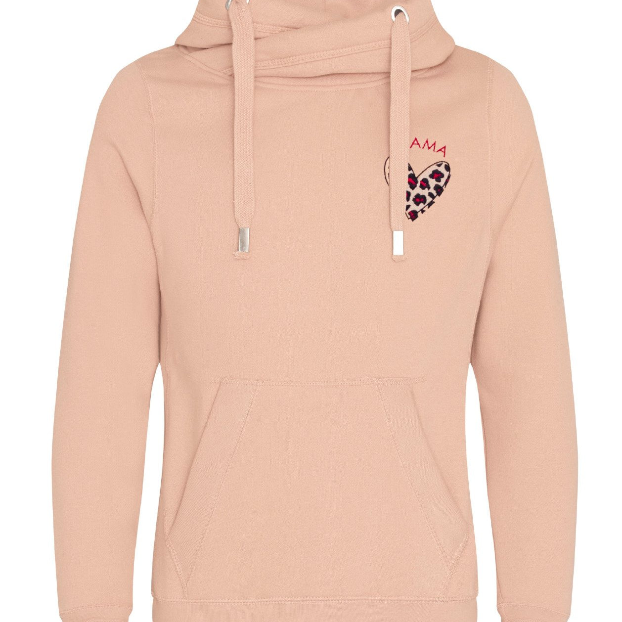 Pink Crossneck Hoodie | Ted & Stitch
