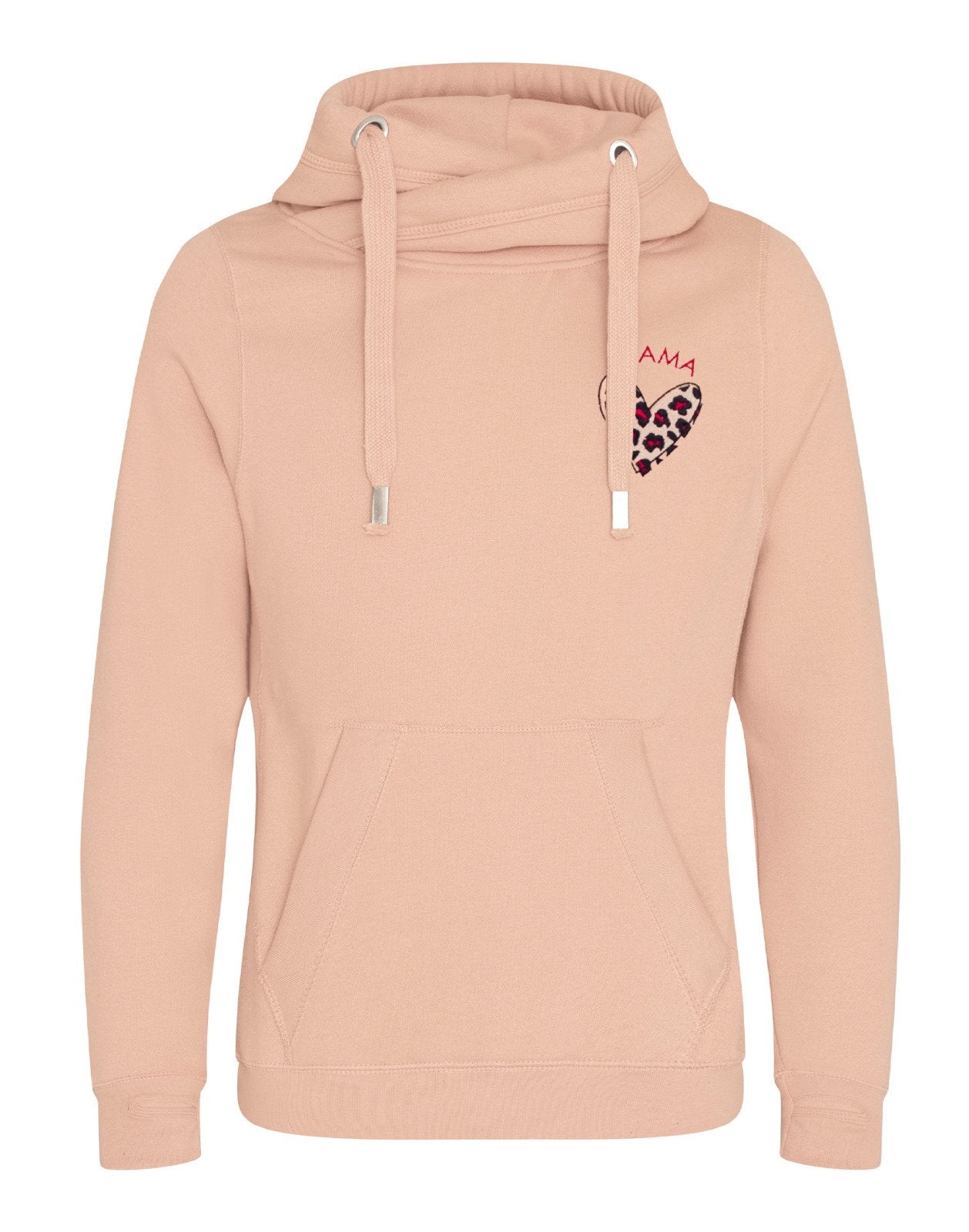 Pink Crossneck Hoodie | Ted & Stitch