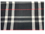 Black Checked Tanya Personalised Scarf