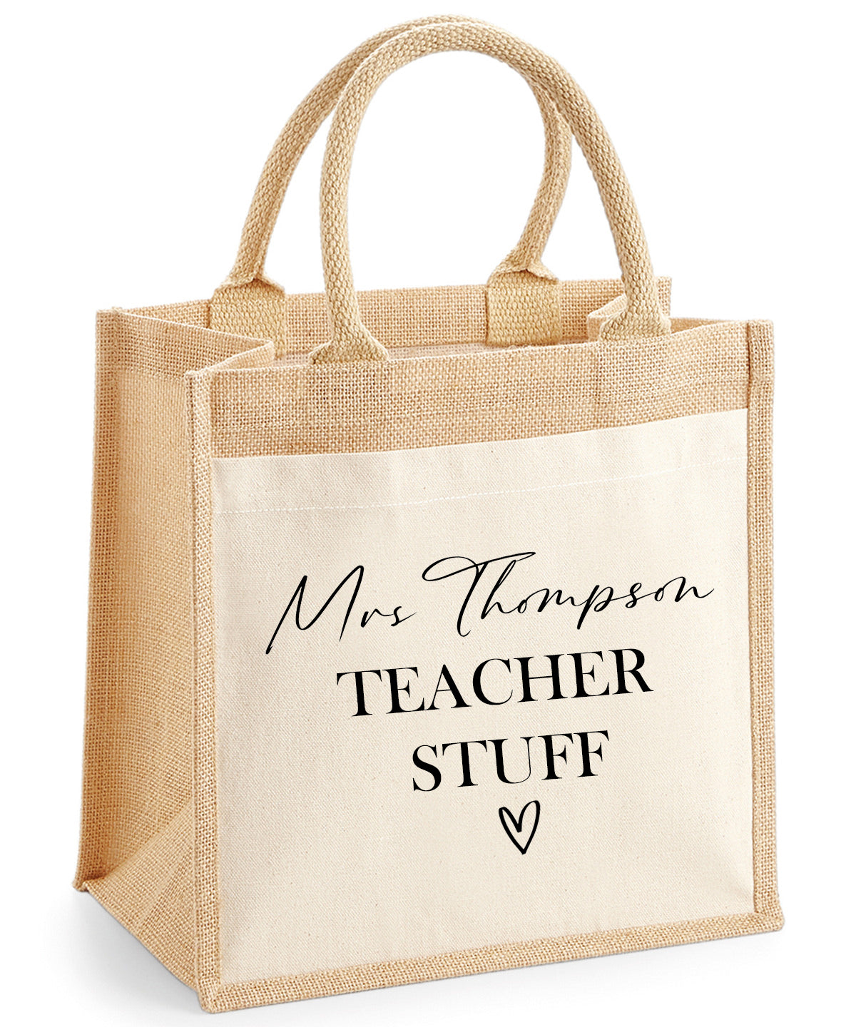 Teacher Stuff Jute Bag / Tote