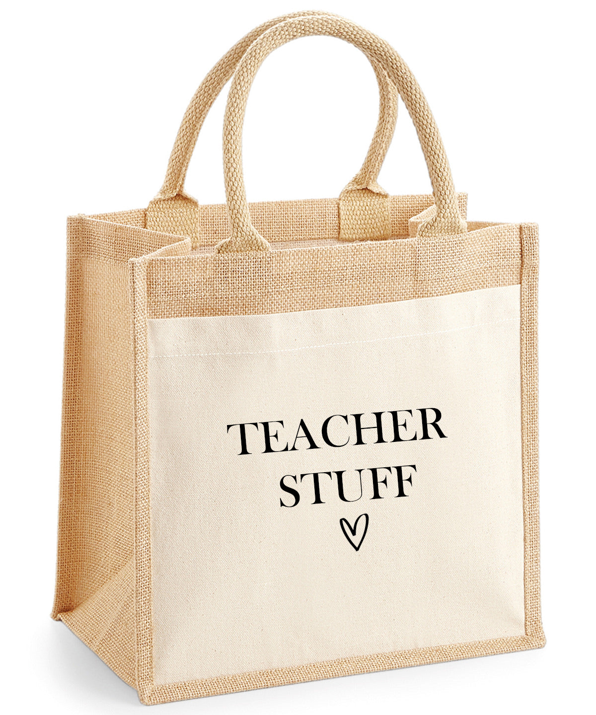 Teacher Stuff Jute Bag / Tote