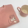 But First Tea Pink Sweatshirt | Ted & Stitch