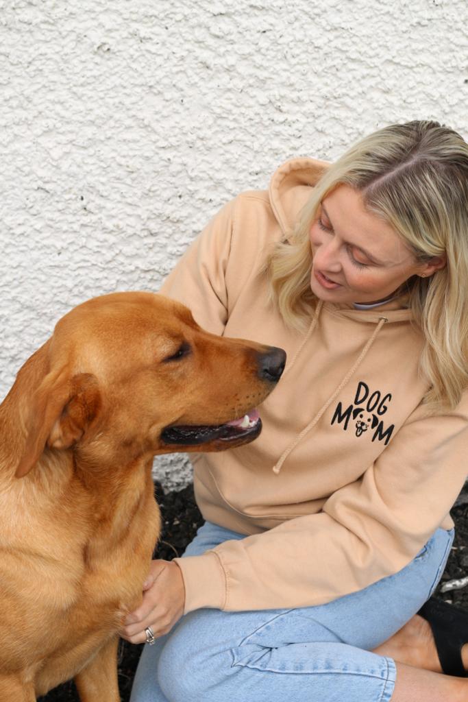 Dog Mum with dog face Sweatshirt or Hoodie