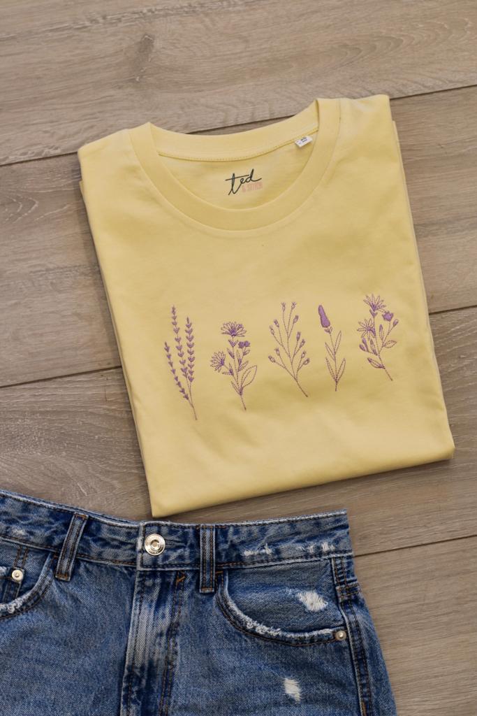 Wheat and Flowers T-shirt