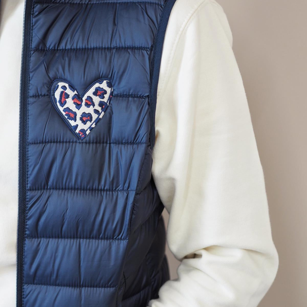 Navy Gilet Close Up | Ted & Stitch